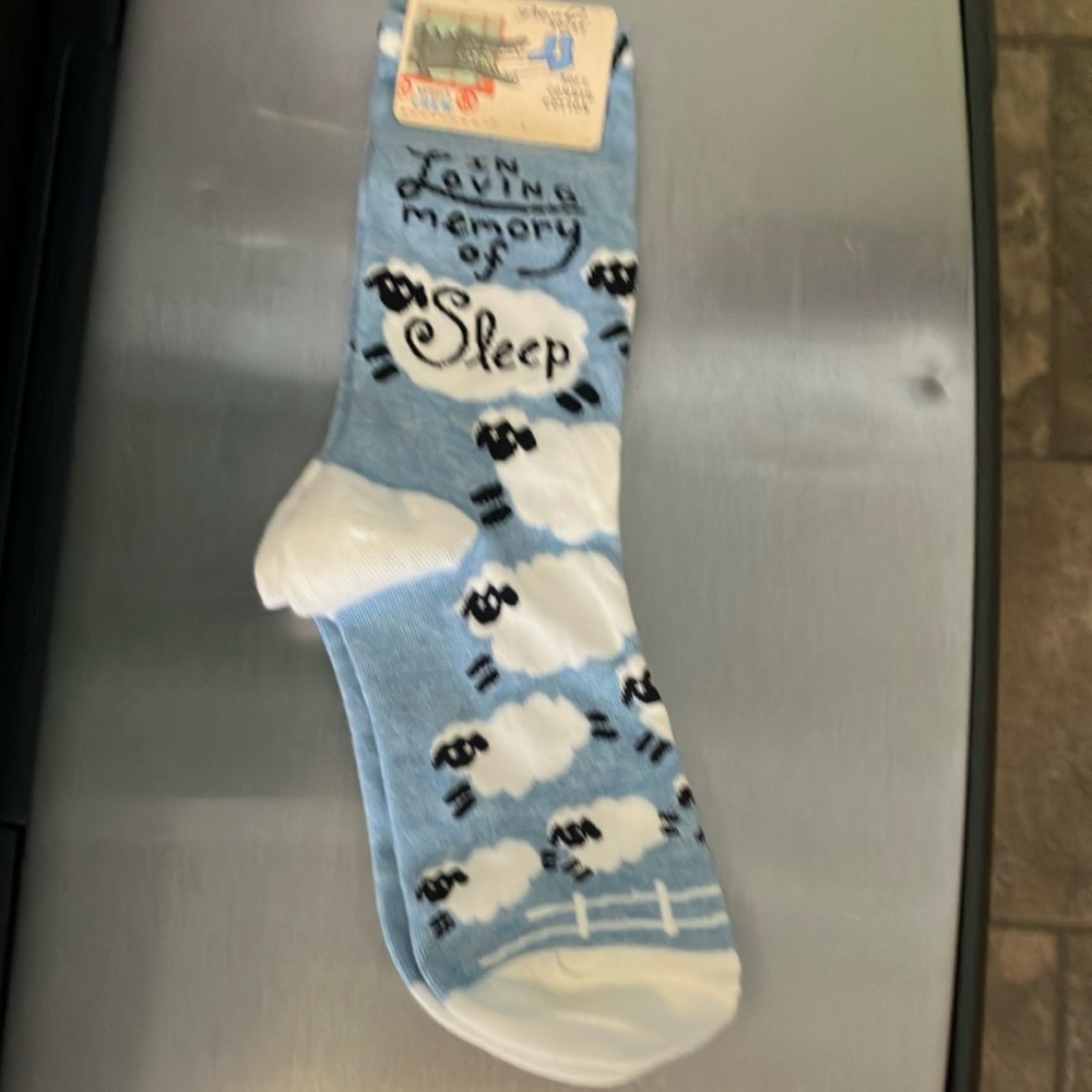 Blue Q Women's Crew Socks with Fun Design